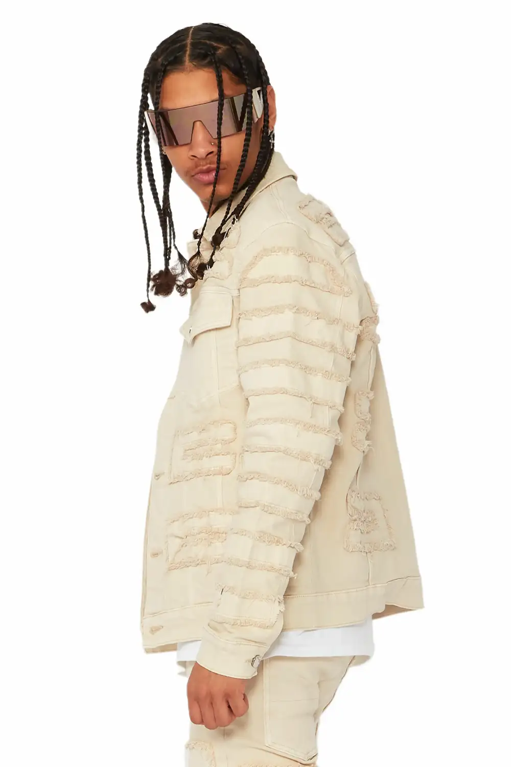 Shake Beige Denim Jacket