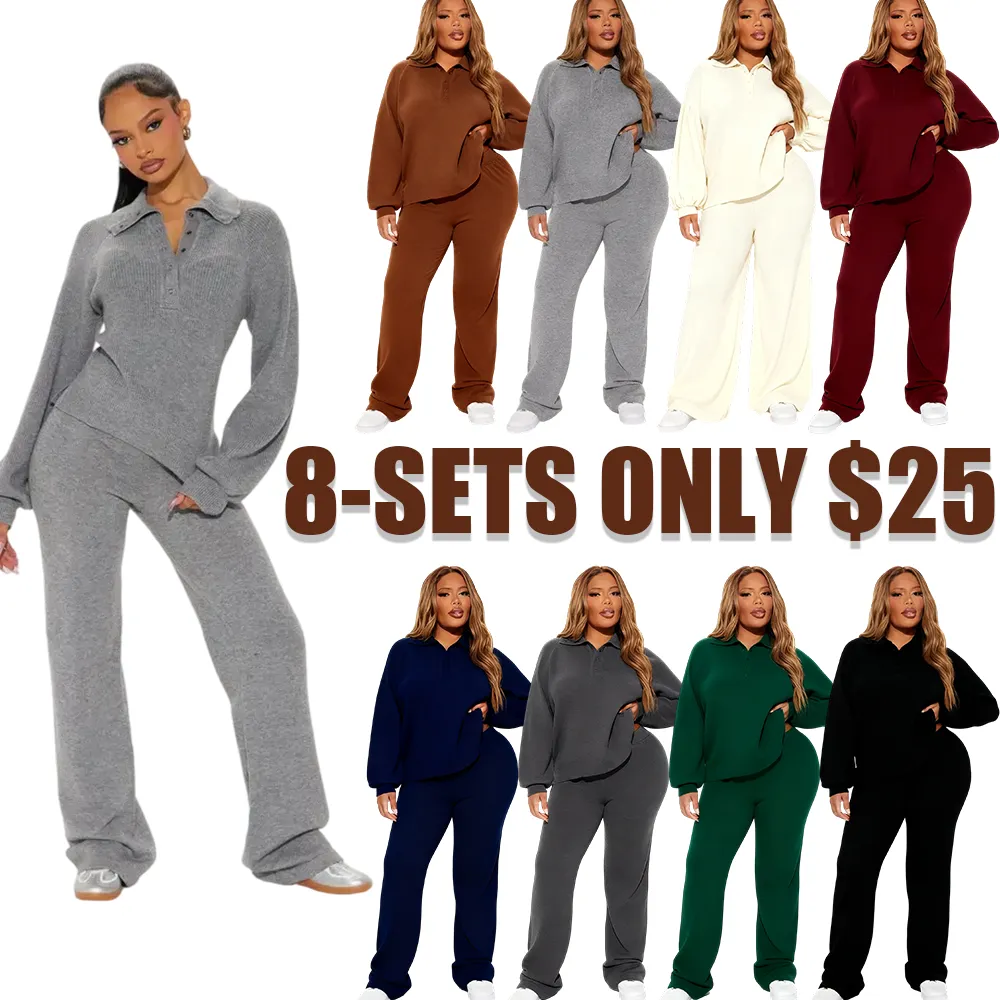 Samaria Sweater Pant Set - Charcoal