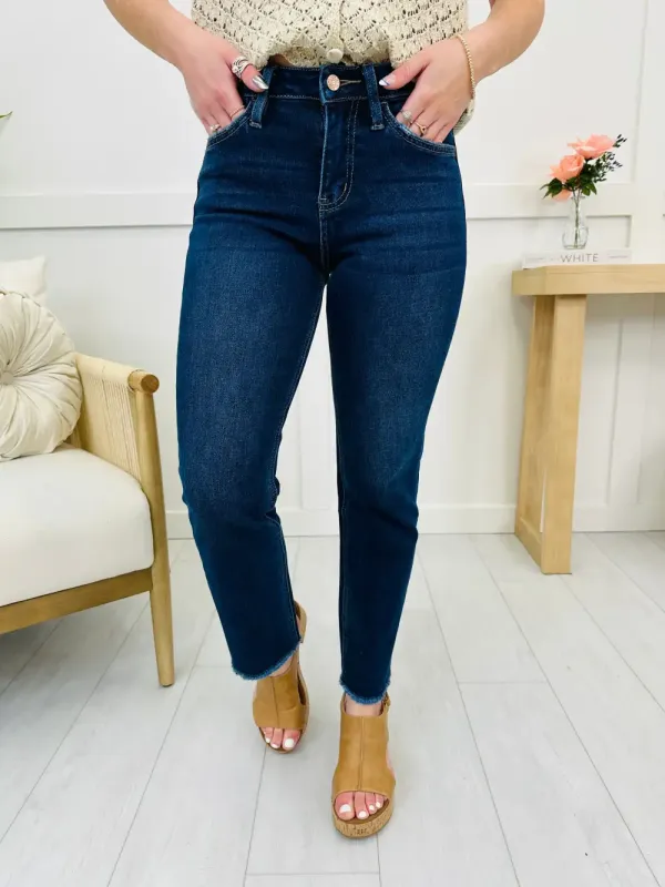 Lovervet Stay in Line Straight Leg Ankle Jeans
