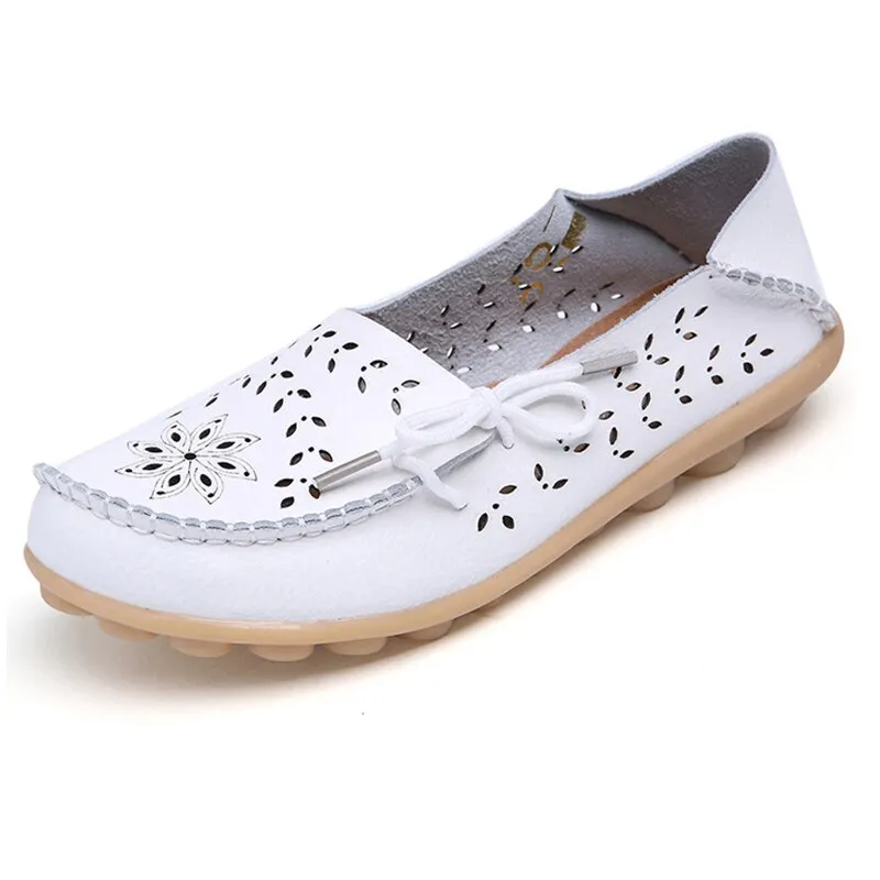 New Hollow Leather Casual Shoes