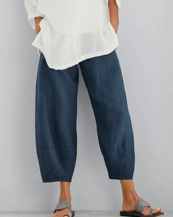 Spring Summer Casual Cotton Pants for Women