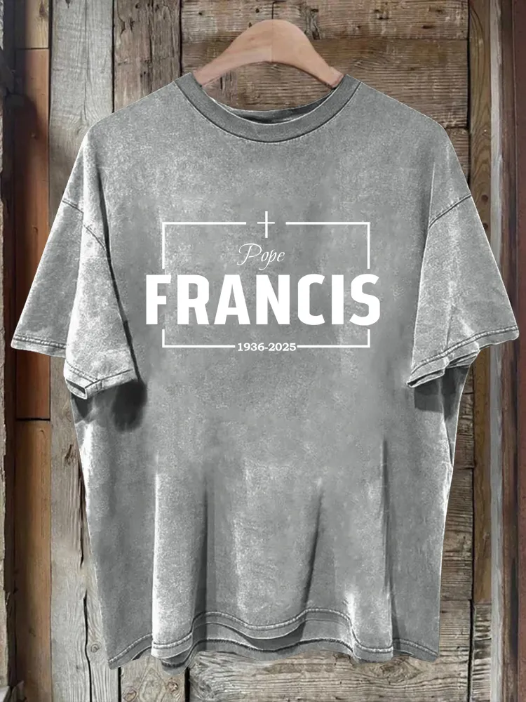 Men's 1936-2025 Print Short Sleeve Round Neck Cotton T-Shirt