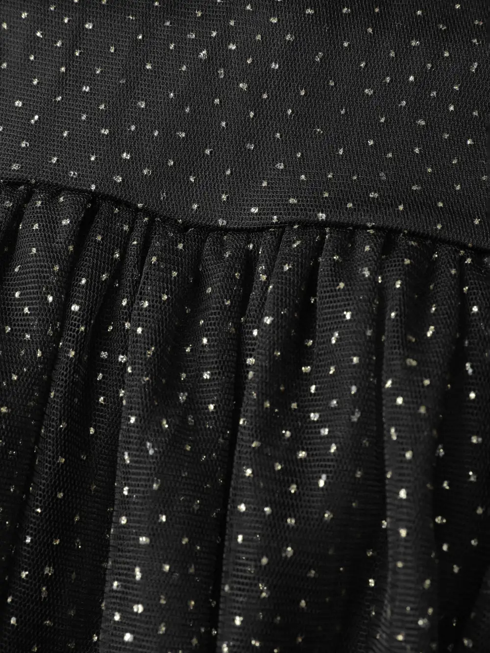 Shimmery Sheer Neckline Flowy Maxi Dress