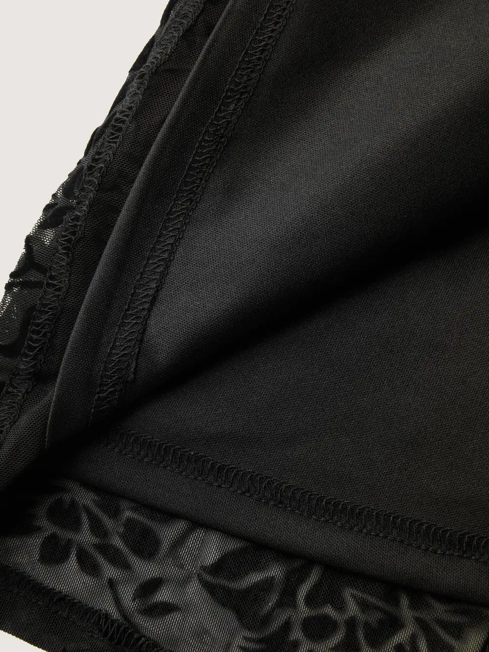 Textured Floral Shirred Waist Knee-Length Dress