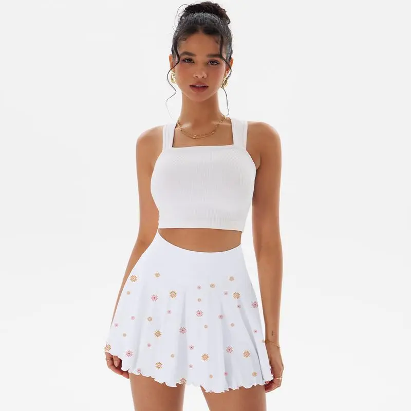 Women's Flowy Basic Stretch Mini Skirt – Casual & Versatile