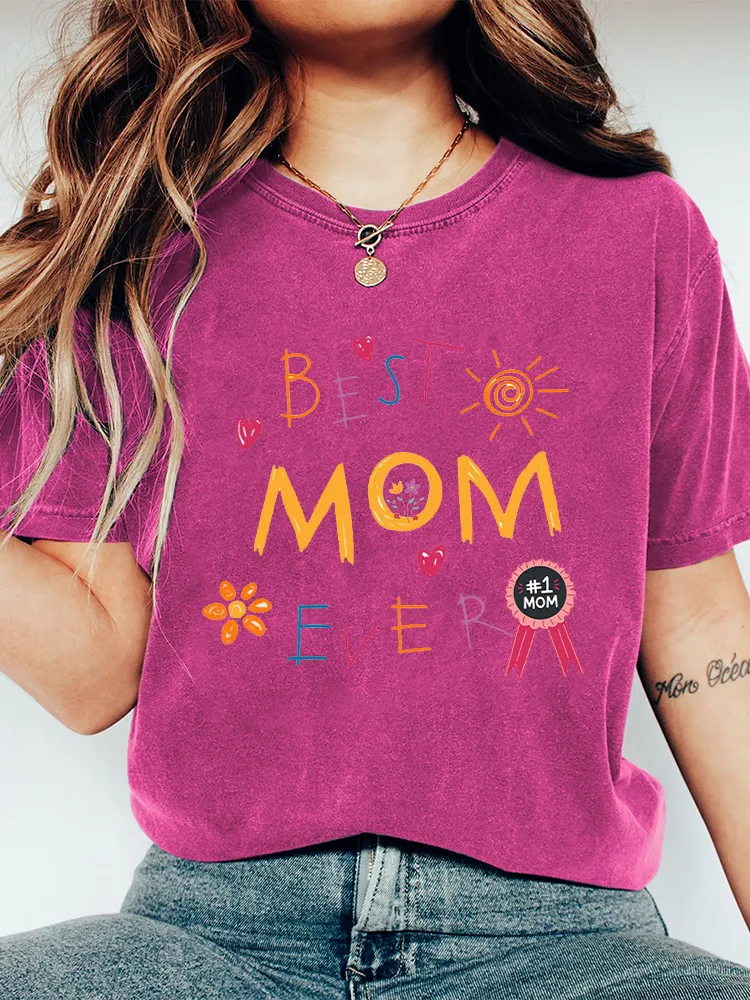 Women'S Best Mom Ever  T-Shirt