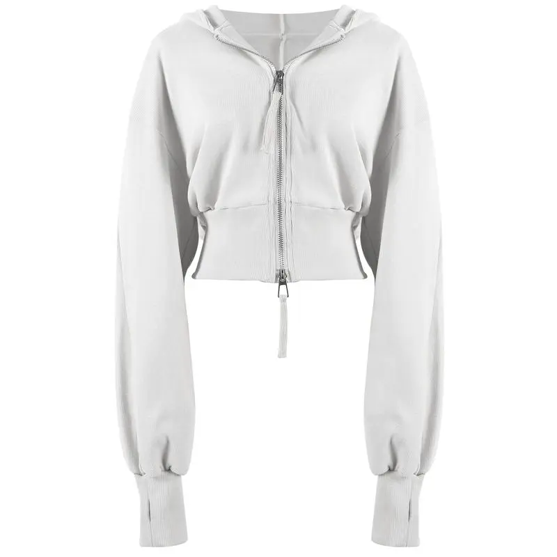 Women's Stylish Athletic Cropped Hoodie