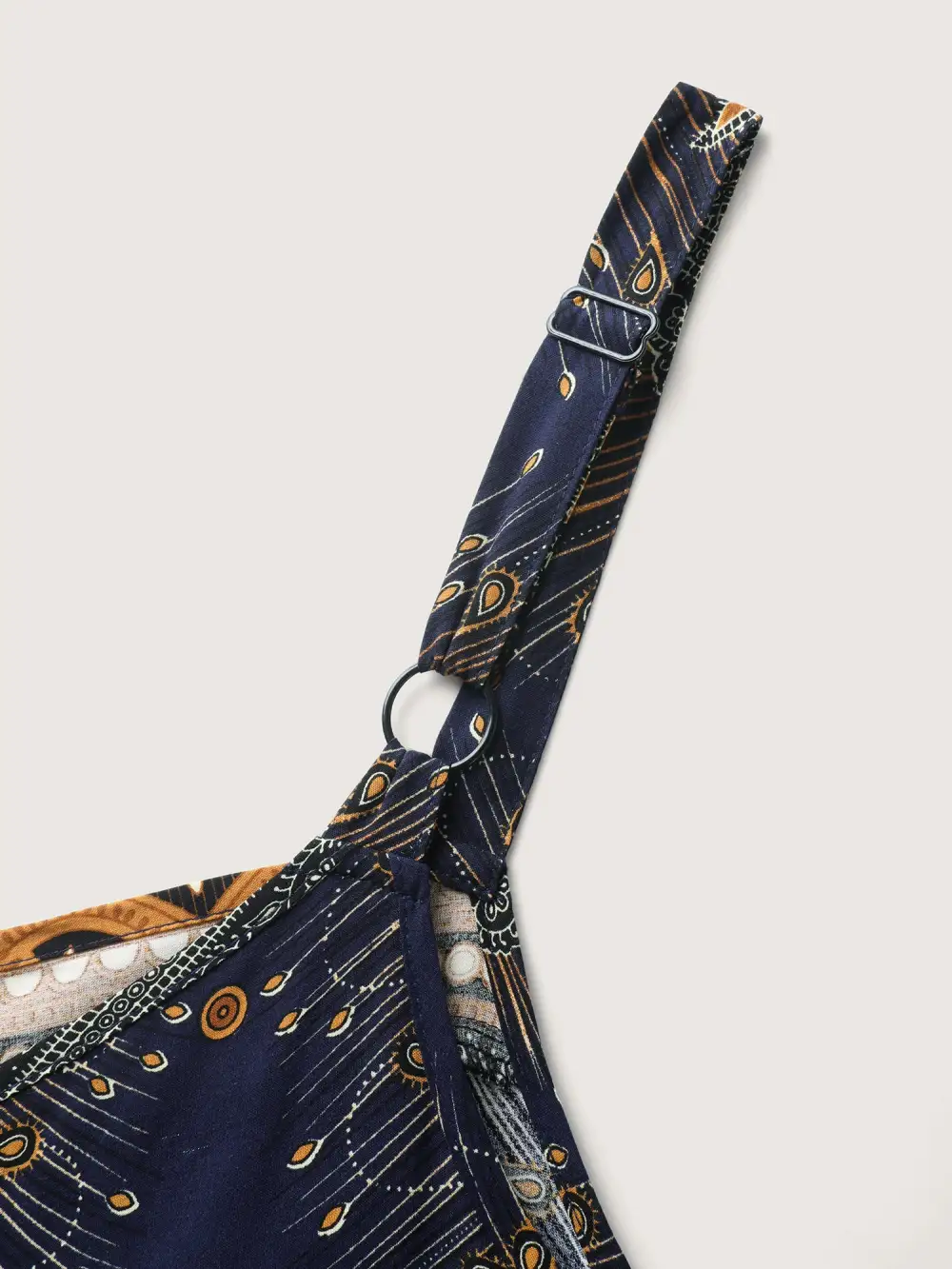 Boho Print Asymmetrical Hem Jumpsuit