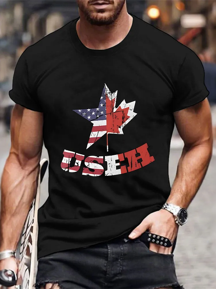 Men'S We Are Canada Strong We Will Never Yield To Tru.p T-Shirt