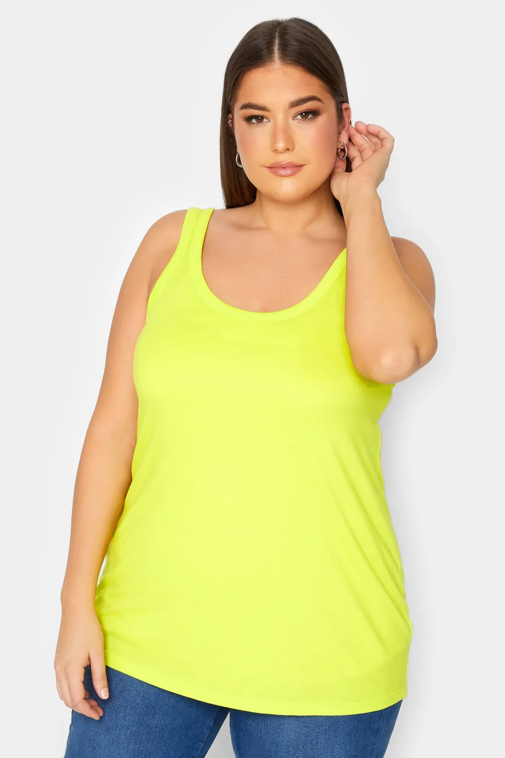 YOURS Curve White Vest Top