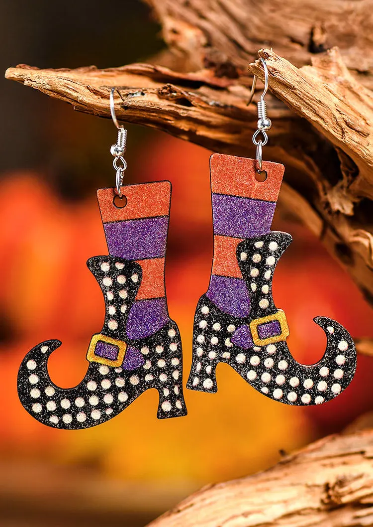 Halloween Witch Legs Earrings