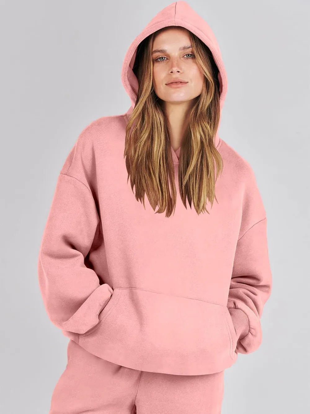 (Clearance Sale $1.99⚡) 2024 Women's Fall Oversized Casual Hoodie Two Piece Sweatshirt Jogging Pants Sweatshirt Set