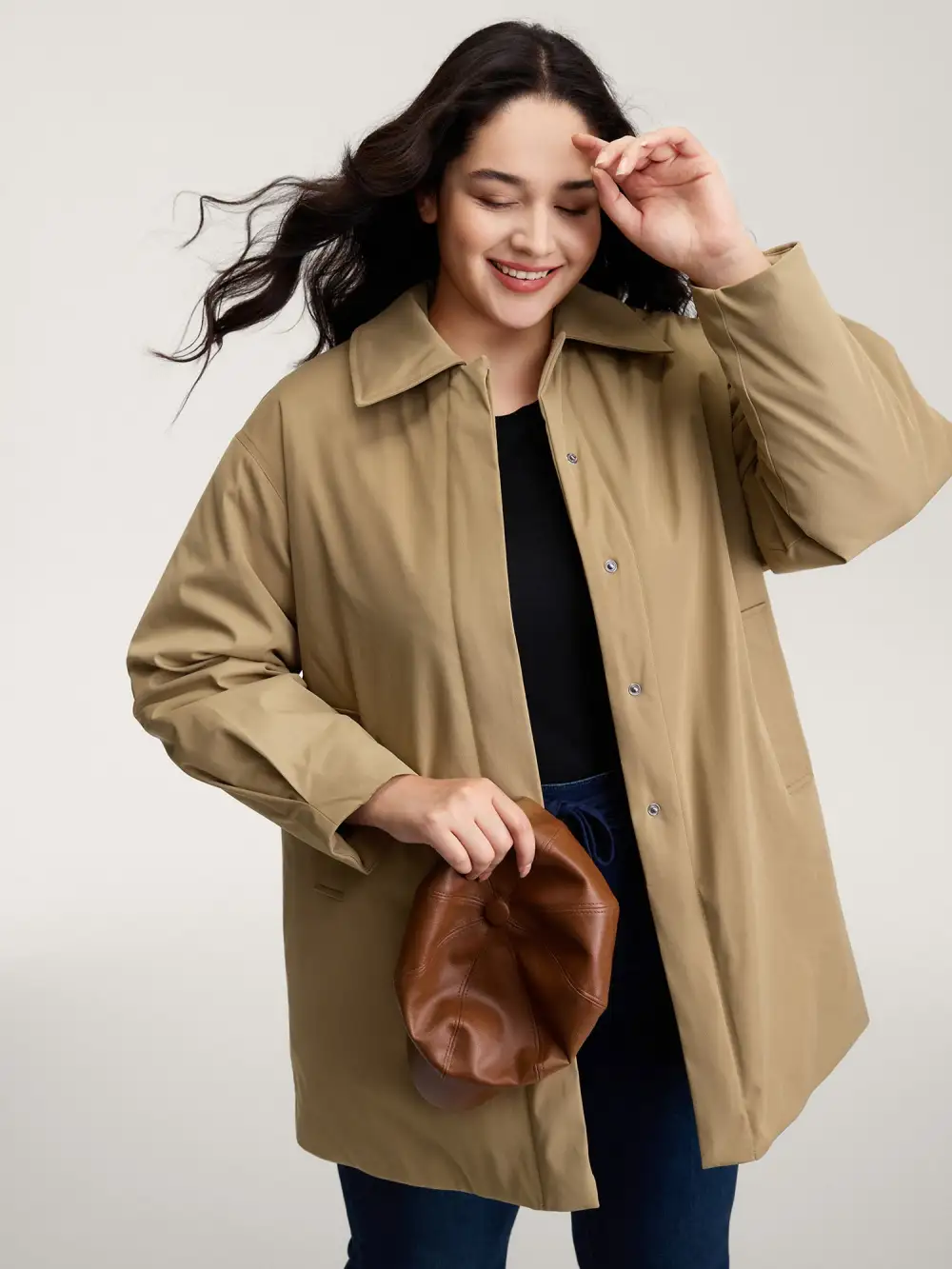 Balloon Sleeve Long Quilted Jacket