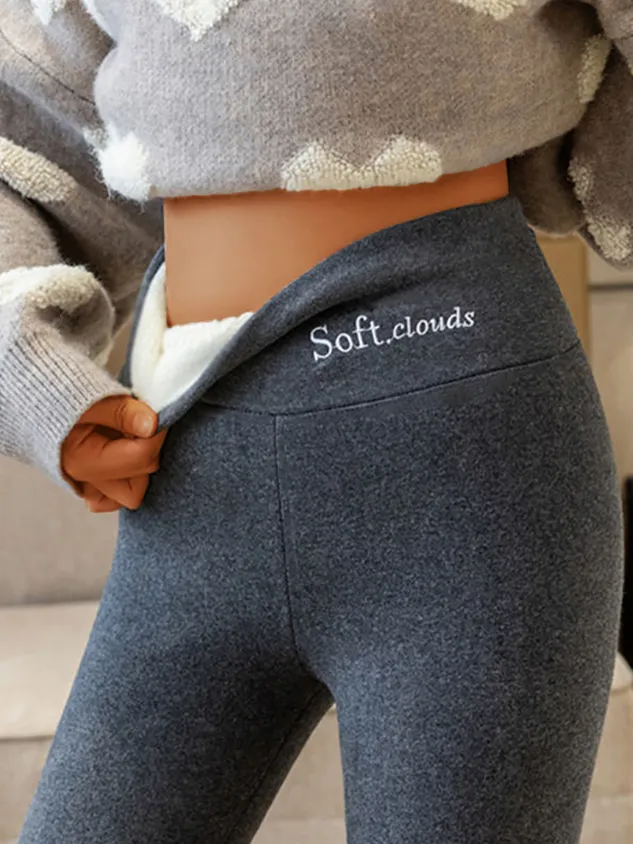 Basics Fleece Lined High Waist Skinny Leggings（⚡Clearance Sale）