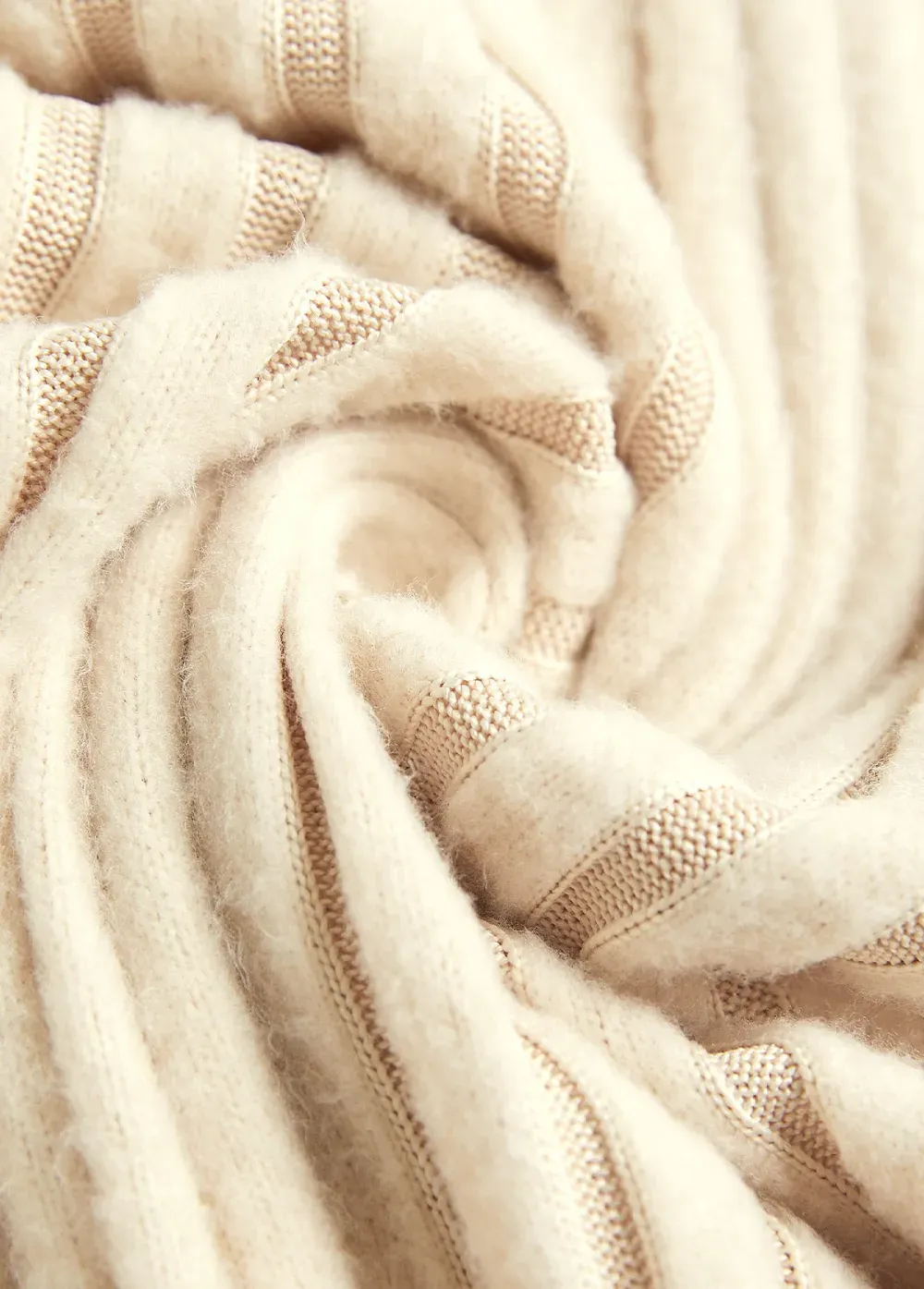 Beige Embroidery Long Sleeve Round Neck T Shirt