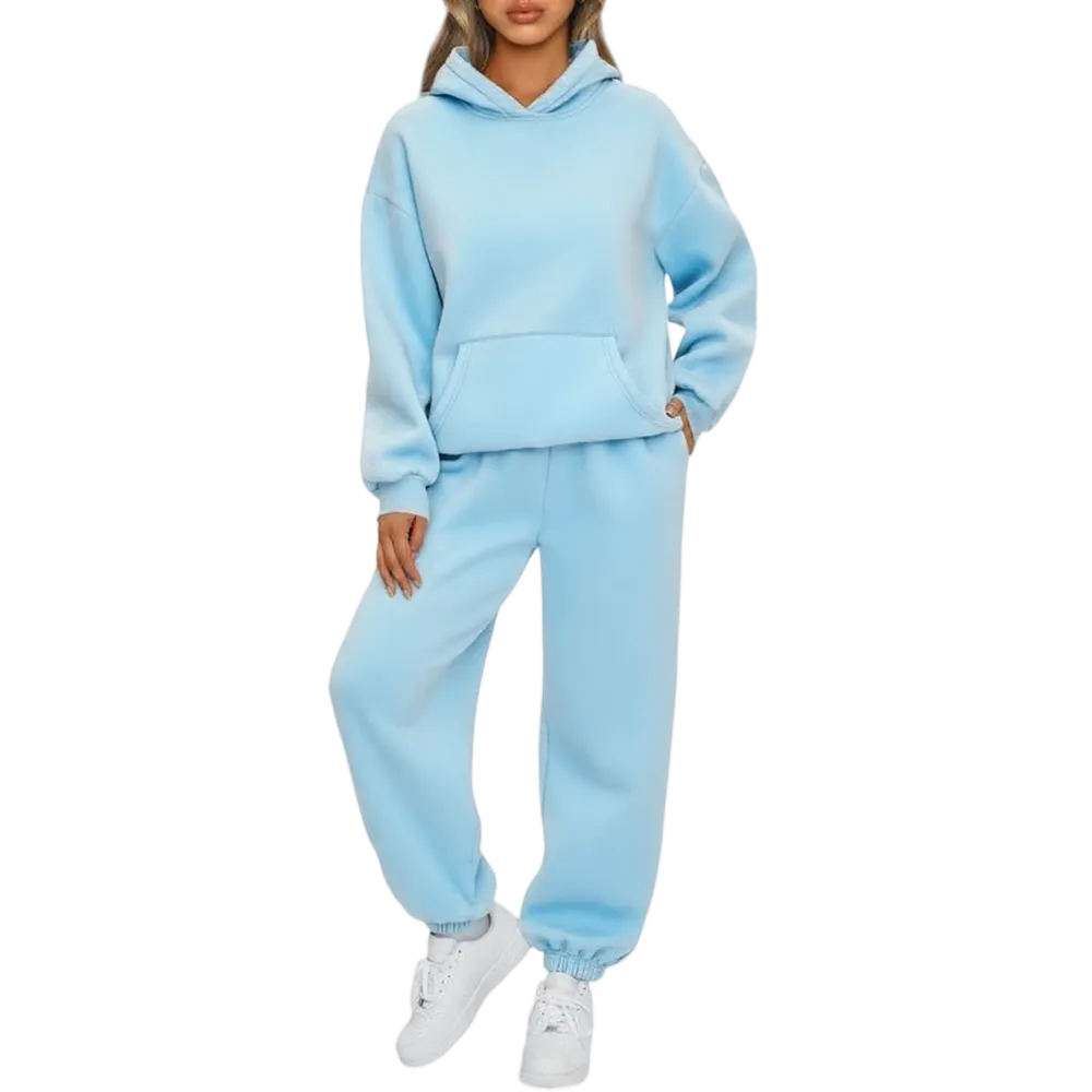 Womens 2 - Piece Lounge Hoodie & Sweatpants Set