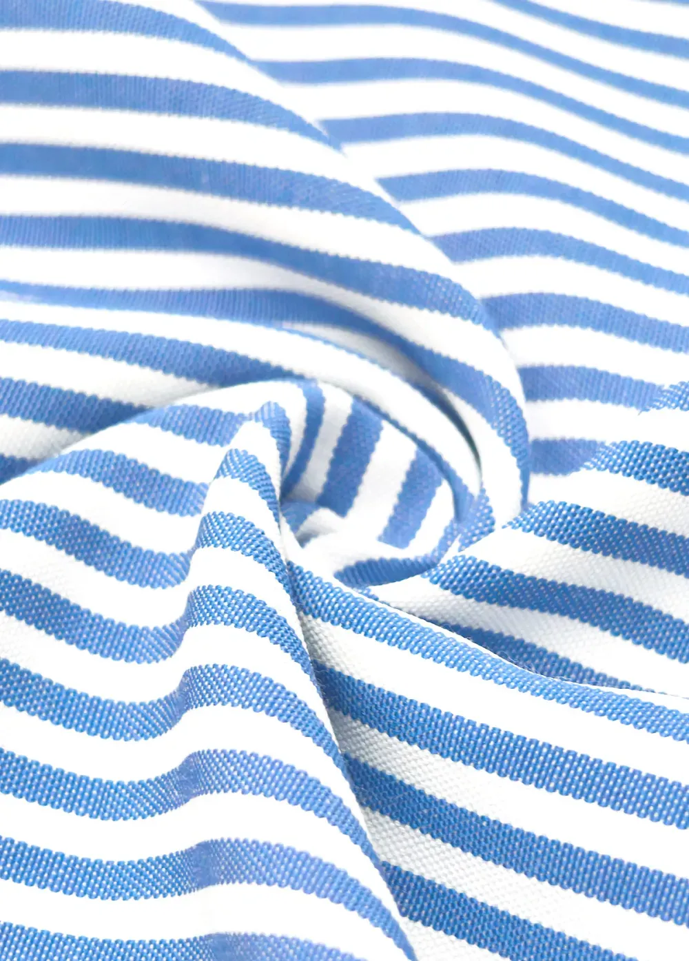 Blue Striped Short Sleeve Square Neck T Shirt