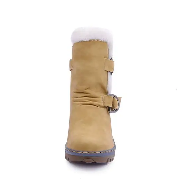 Women's Casual Buckle Ankle Snow Boots 75289564S