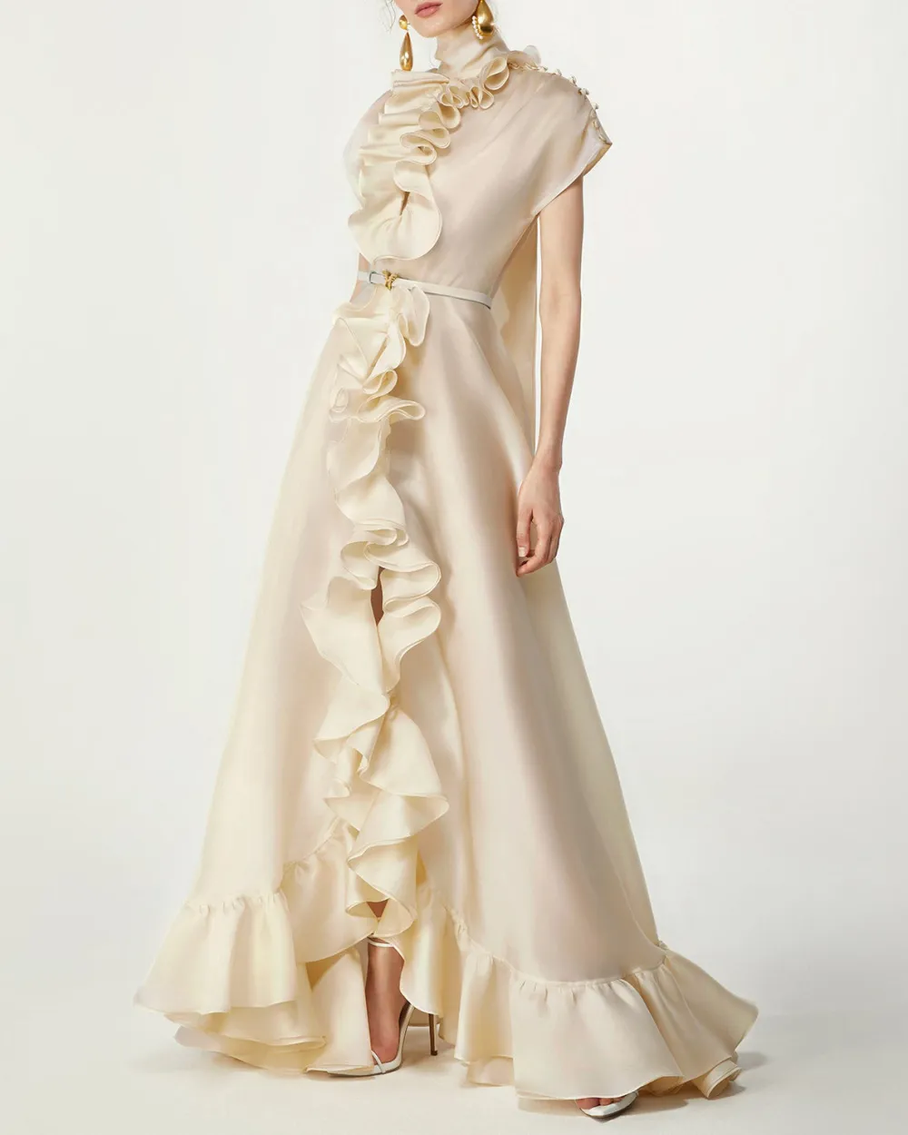 Silk Double Organza Maxi Dress