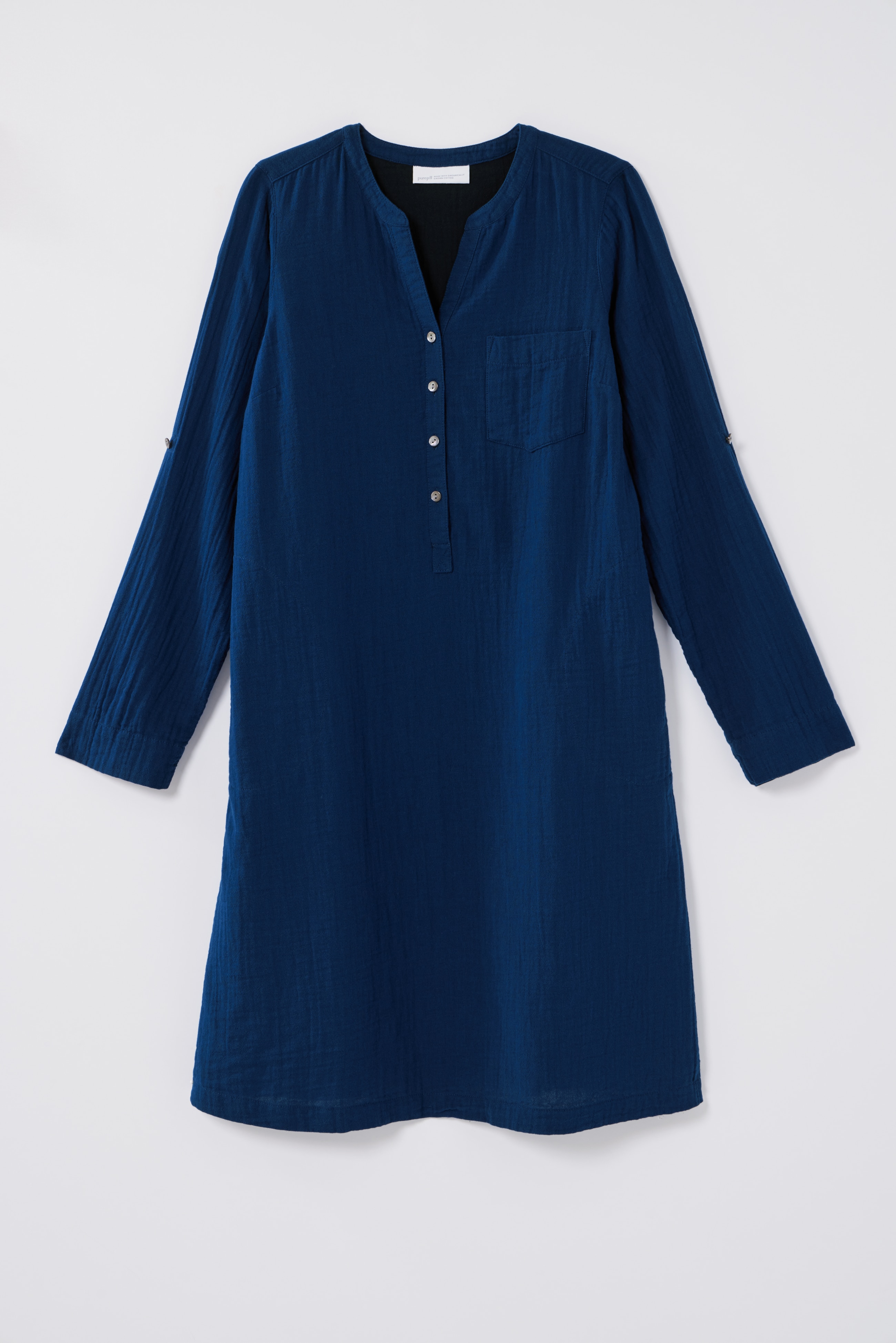 Pure Jill Color-Block Double-Cloth Dress