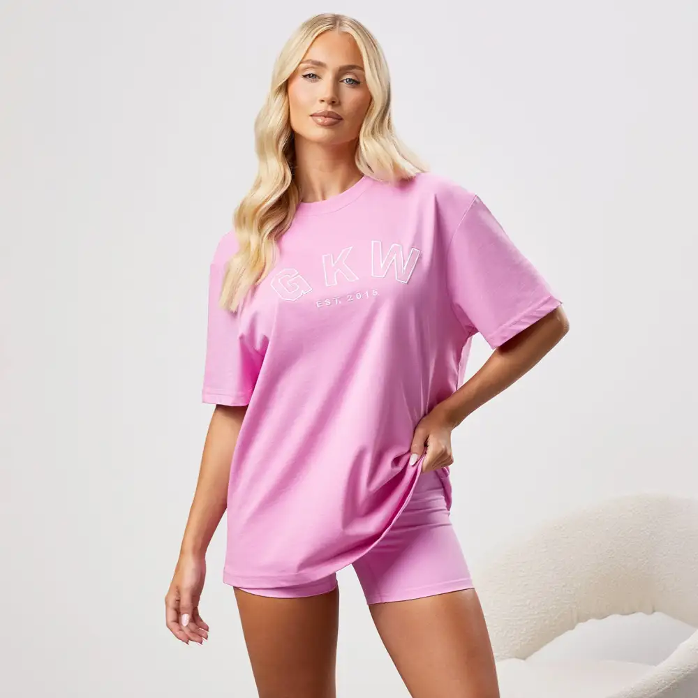 GKW Boyfriend Tee - Pink Rose