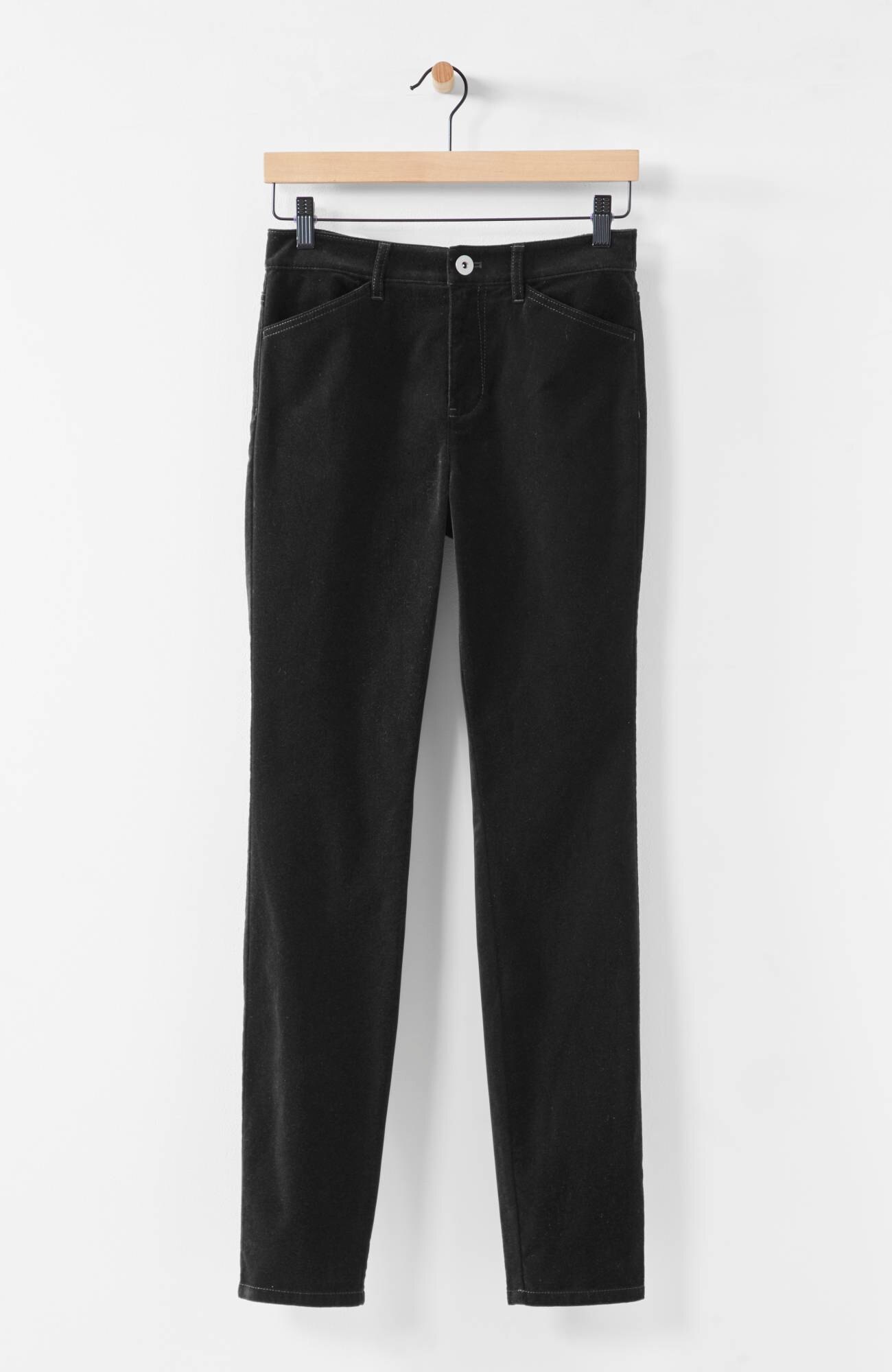 luxe velveteen-stretch high-rise jeans