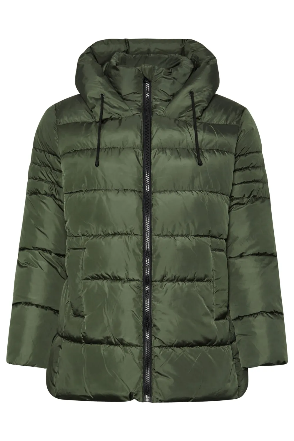 YOURS Curve Ivory White Sporty Puffer Coat