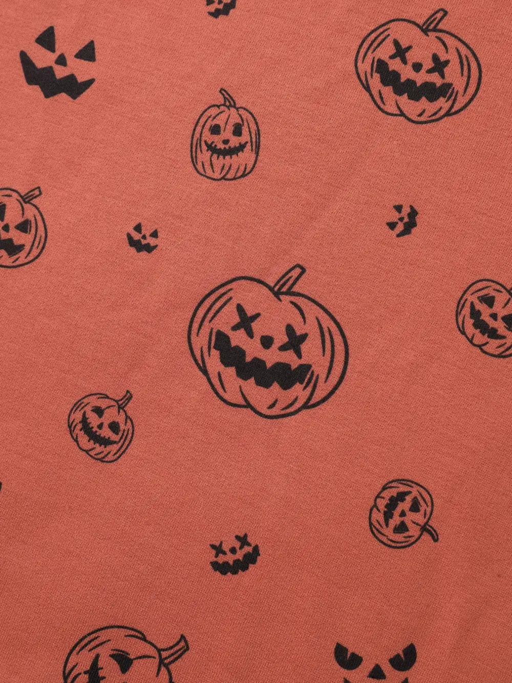 Spooky Halloween Print Relaxed Fit Sweatshirt