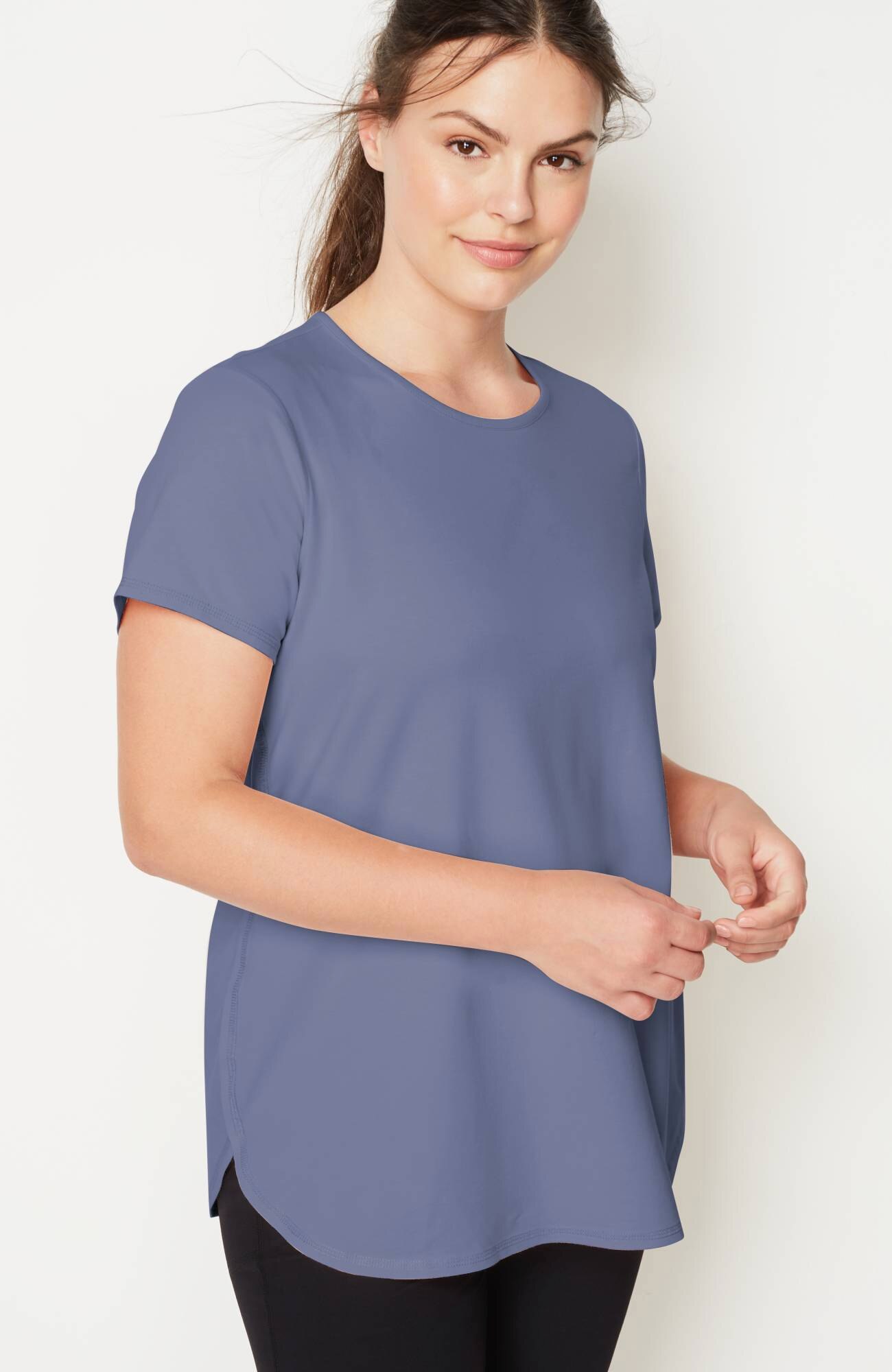 fit progress pima-stretch shirttail tee