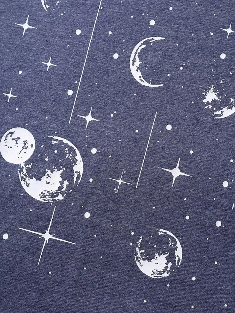 Celestial Print Solid Hoodie