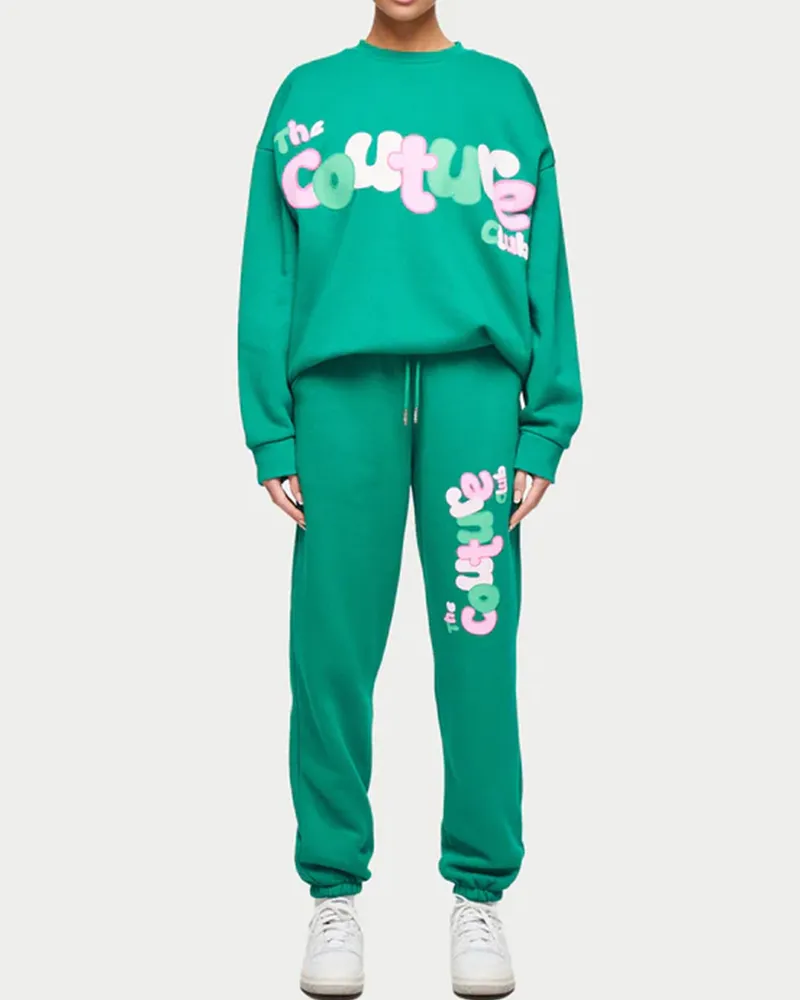 Chic Print Loose Tracksuit