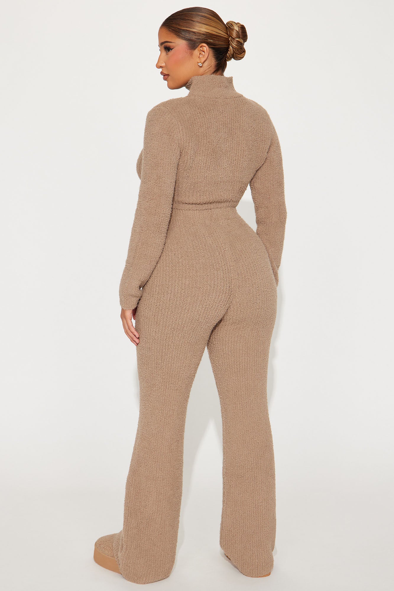 Feeling Cozy 3 Piece Pant Set - Taupe