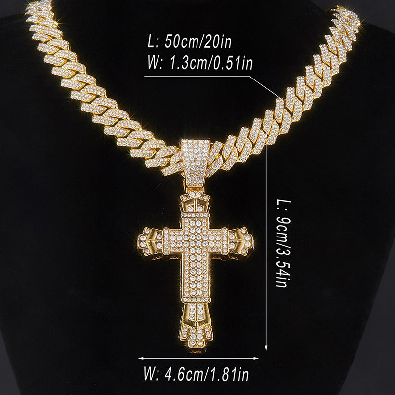 Diamond Cross Necklace - 1970