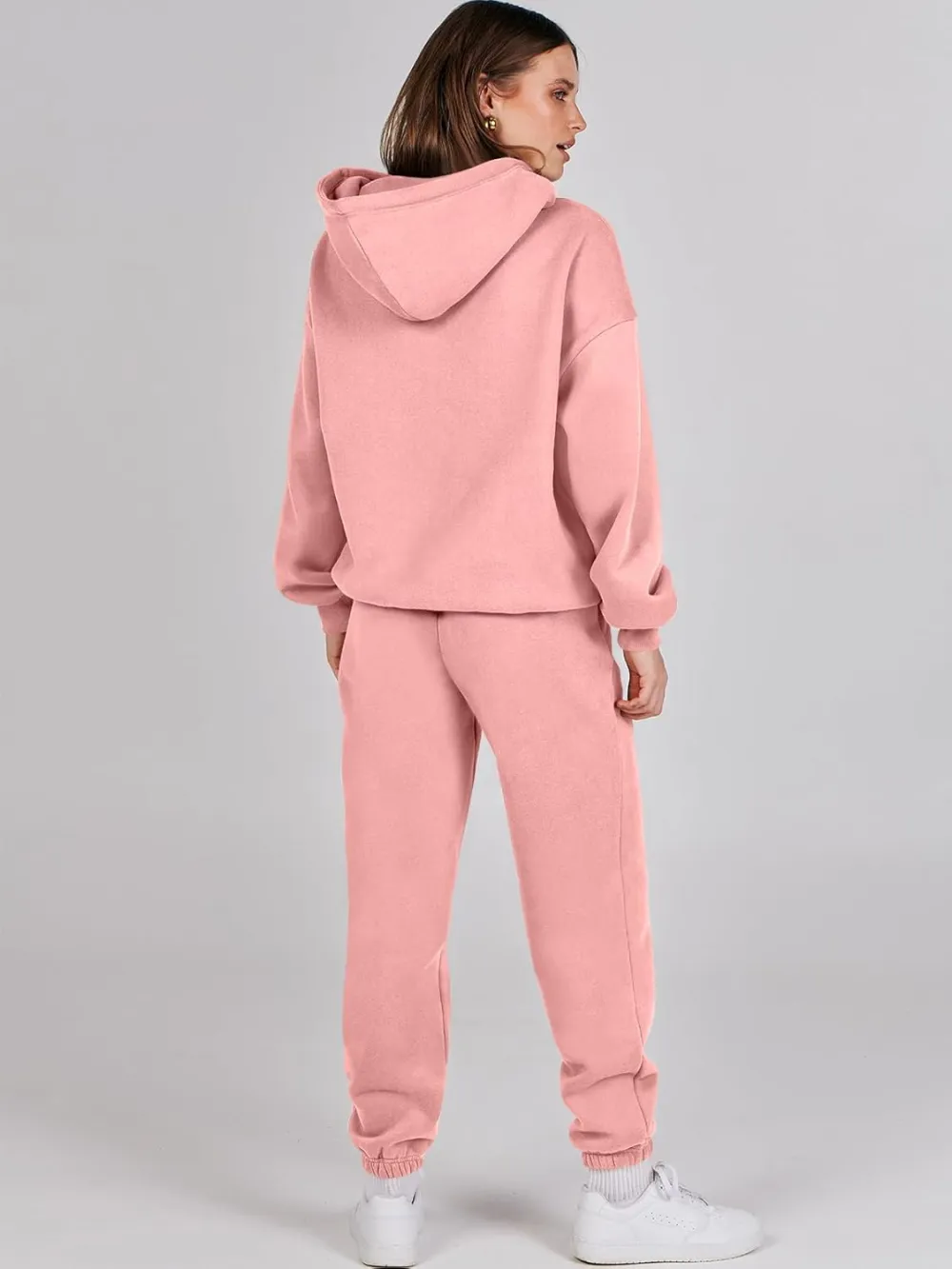 (Clearance Sale $1.99⚡) 2024 Women's Fall Oversized Casual Hoodie Two Piece Sweatshirt Jogging Pants Sweatshirt Set