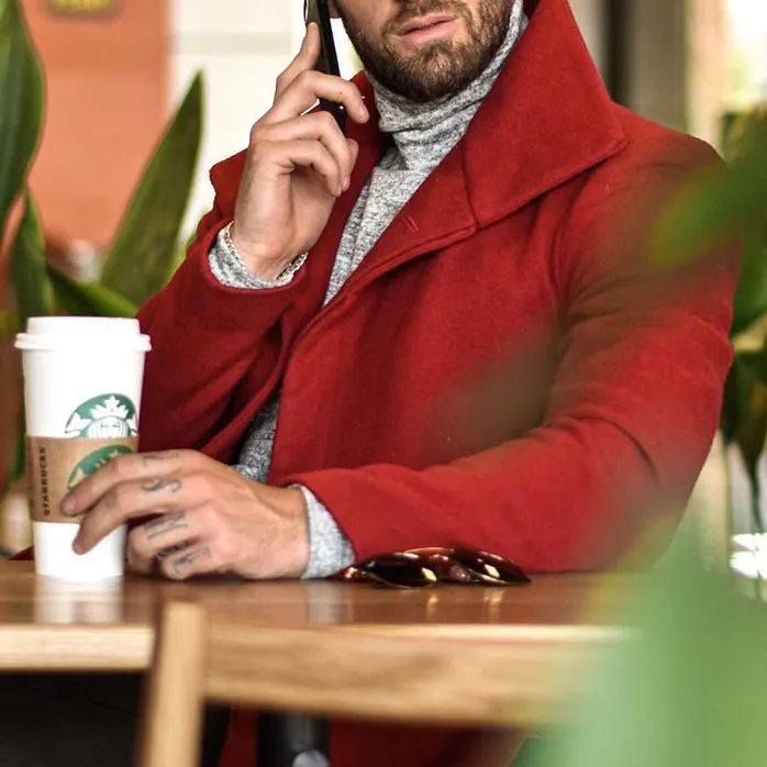 Casual Lapel Pure Color Single Breasted Overcoat