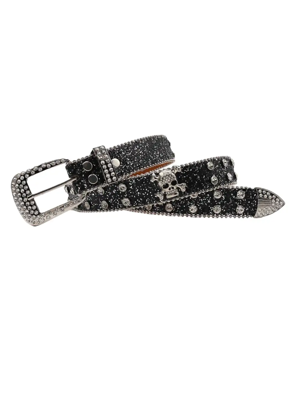 Rhinestone Skull Belt - 1668