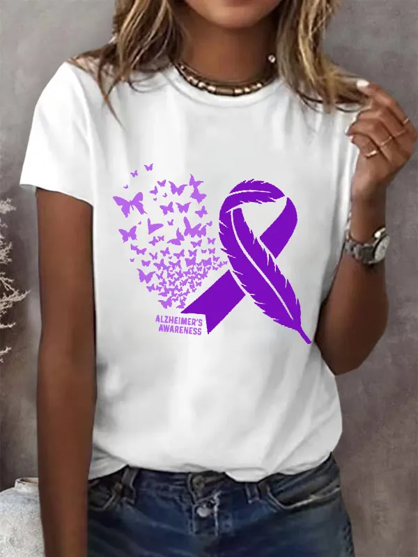 Alzheimer'S Awareness Purple Alzheimers T-Shirt