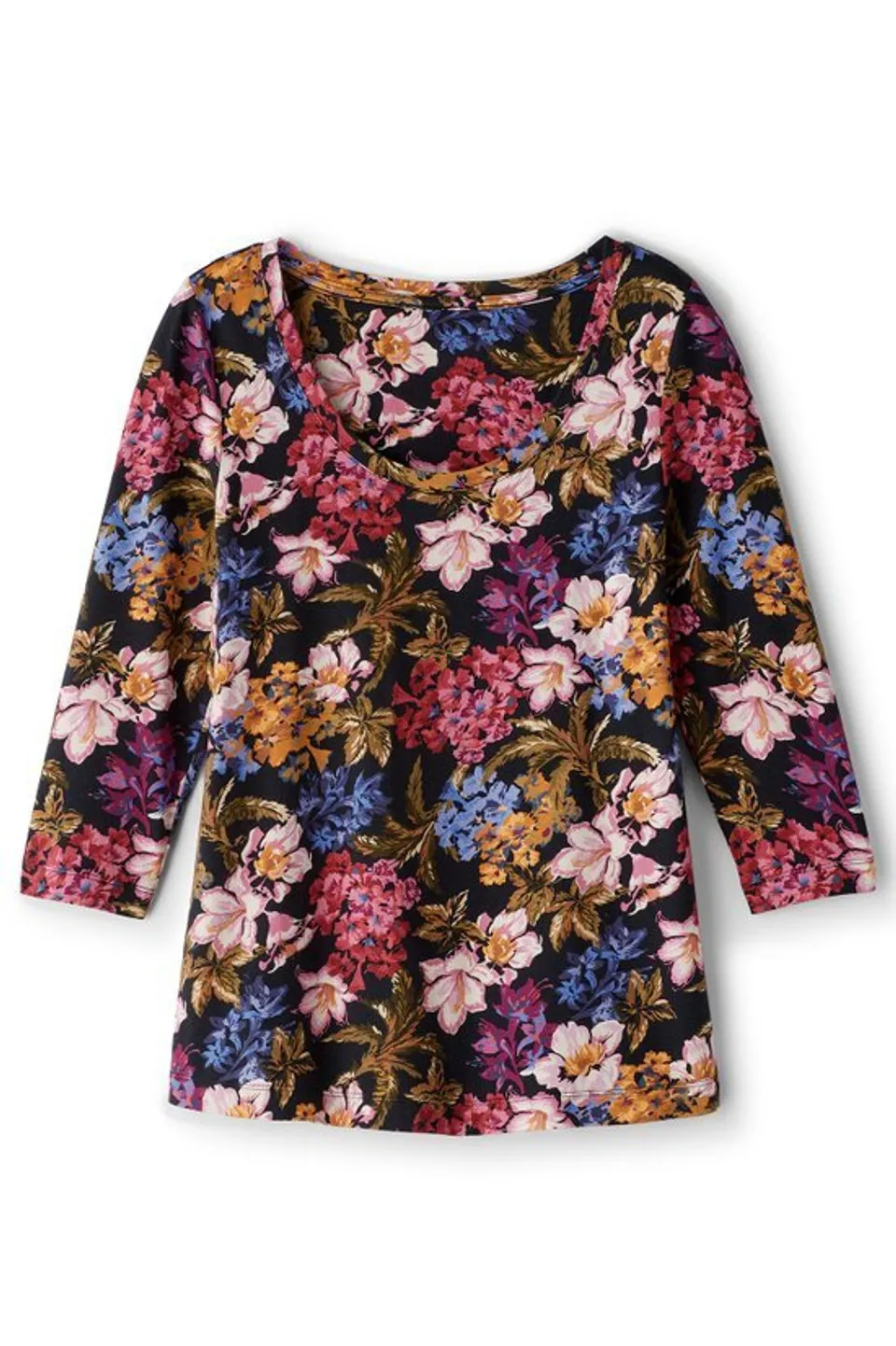 SoftEssential™ Supima® 3/4 Sleeve Tee I