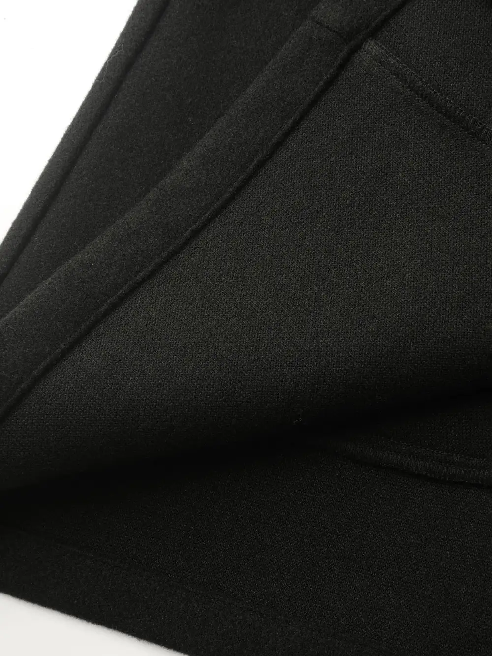 Floral Embroidered Sleeve Slant Pockets Coat