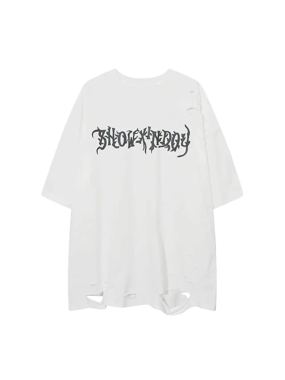 Skeleton Wings Print Raglan T-Shirt - 2083