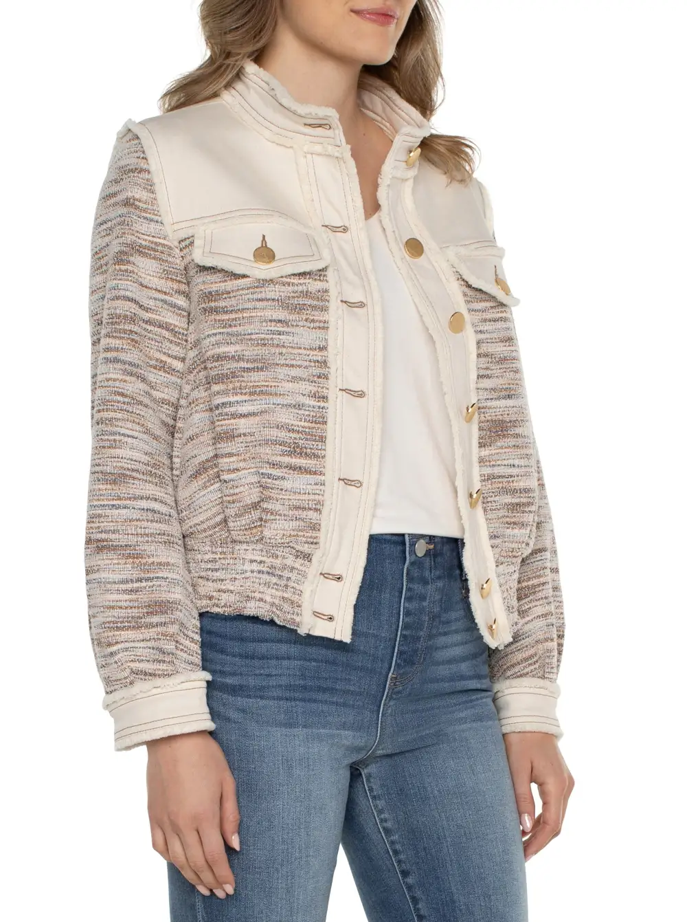 Denim Boucle Jacket