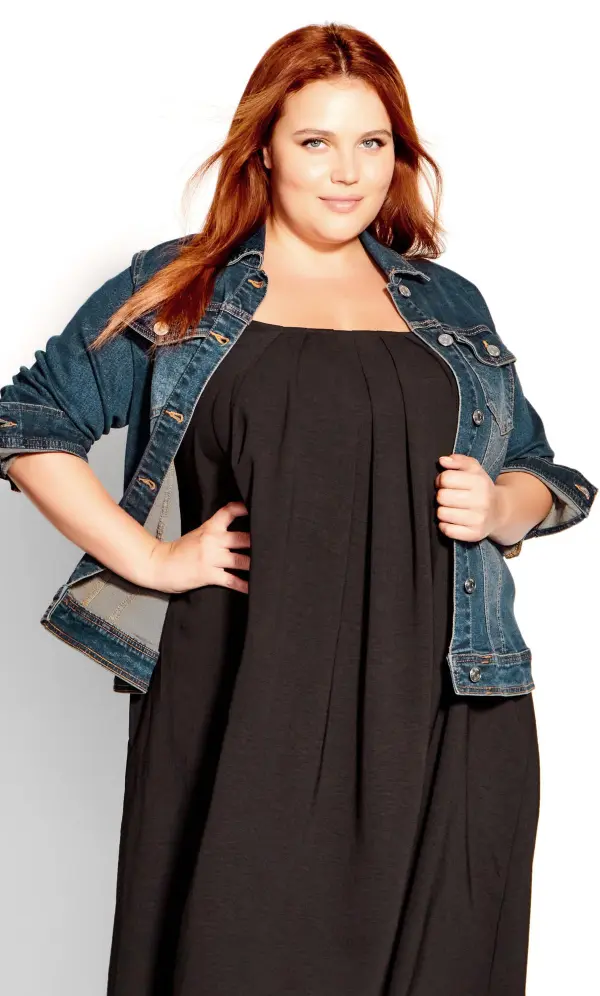 Evans Dark Blue Wash Denim Jacket