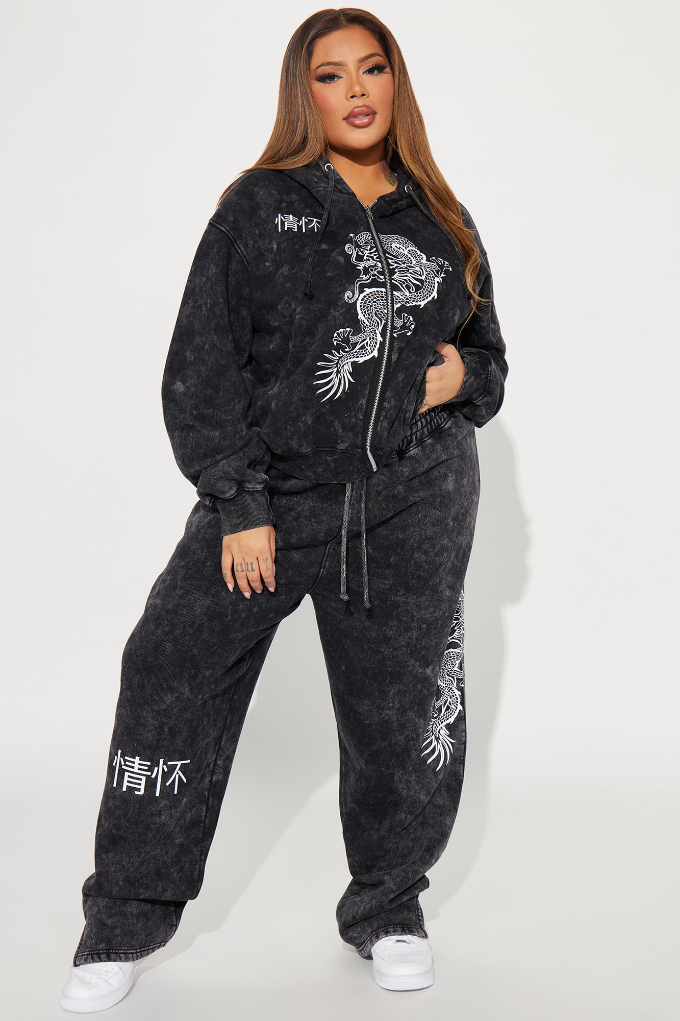 No Hard Feelings Pant Set - Charcoal