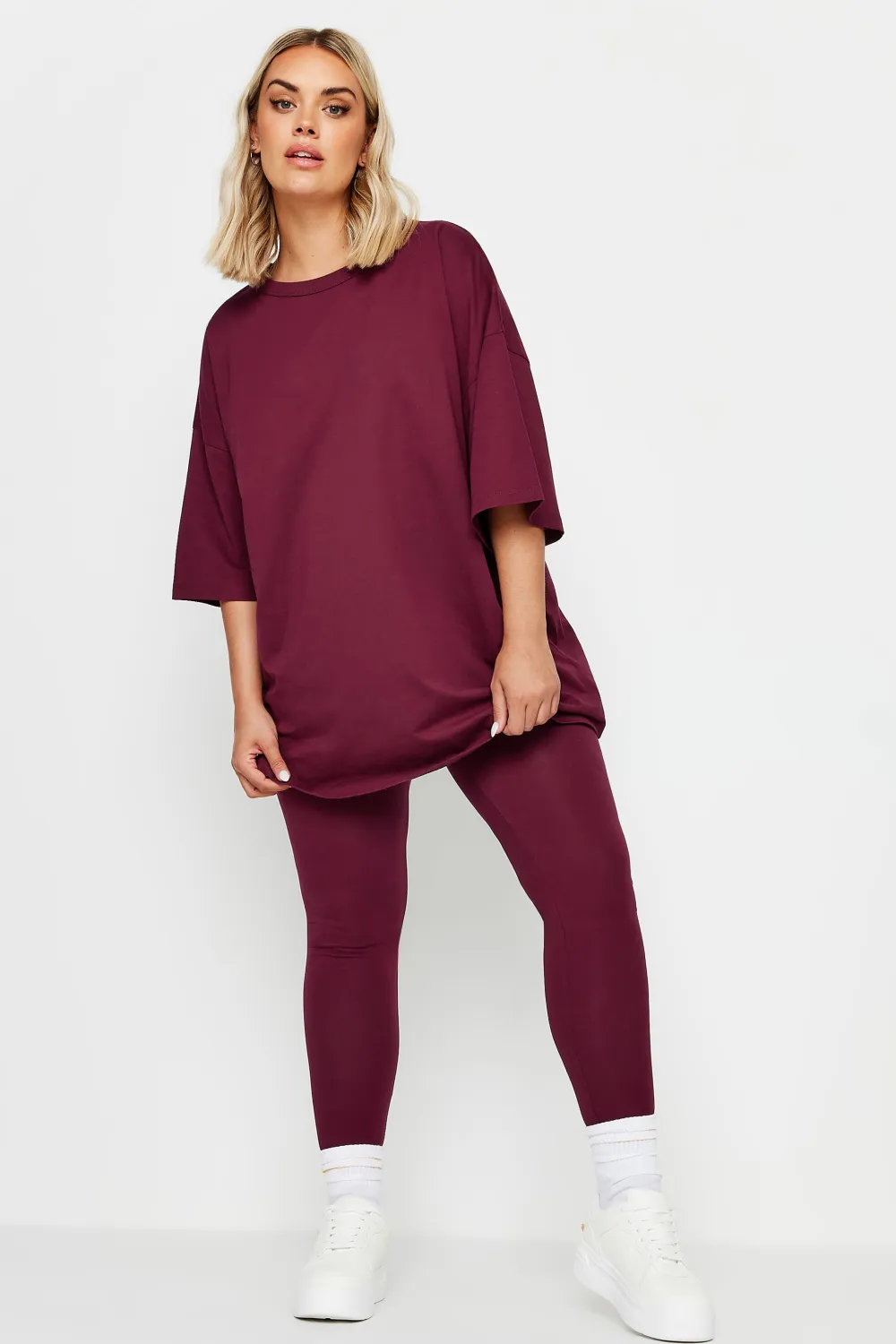 YOURS Curve Chocolate Brown Leggings