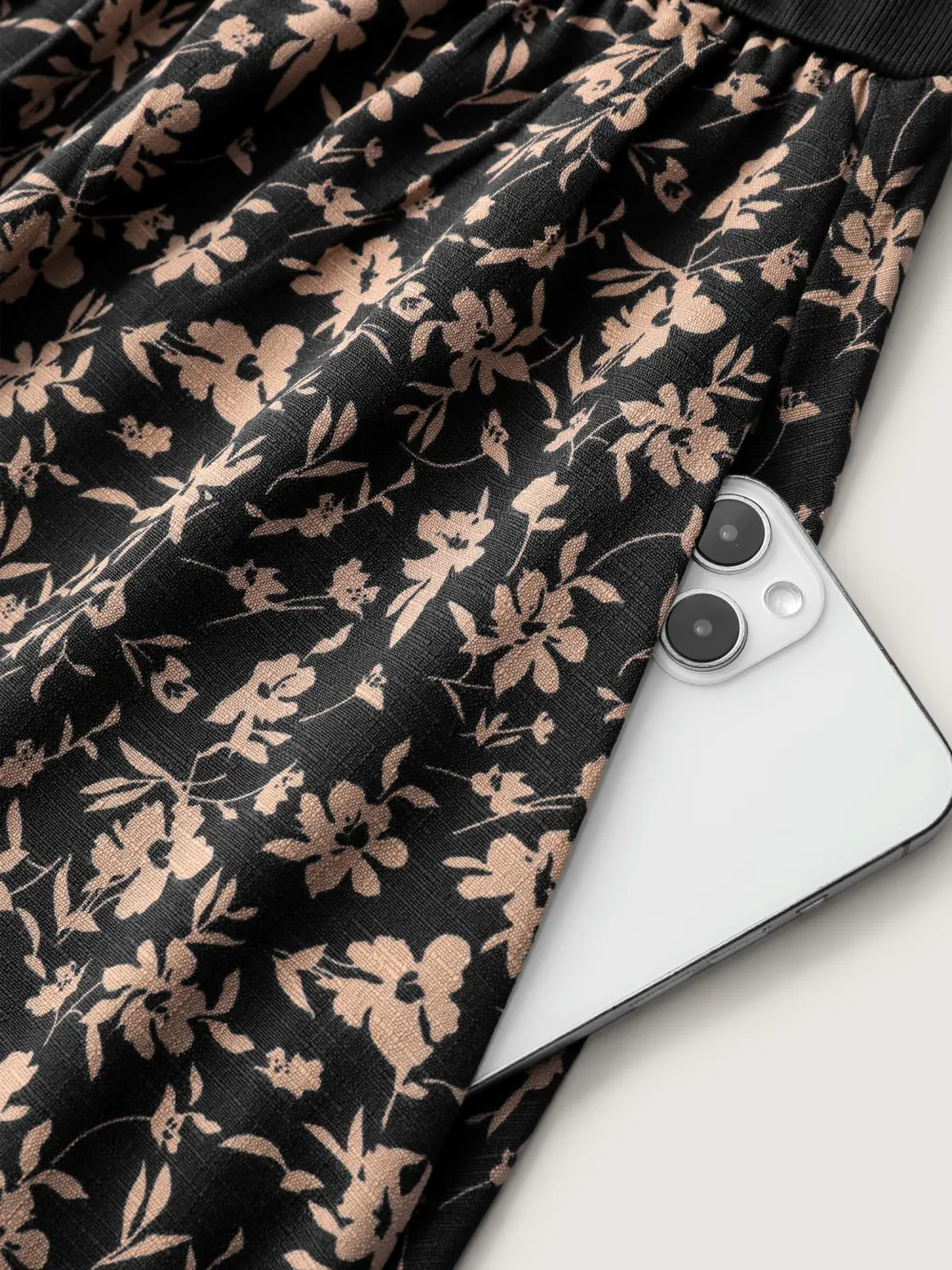 Floral Ruched Detachable Belt Maxi Dress