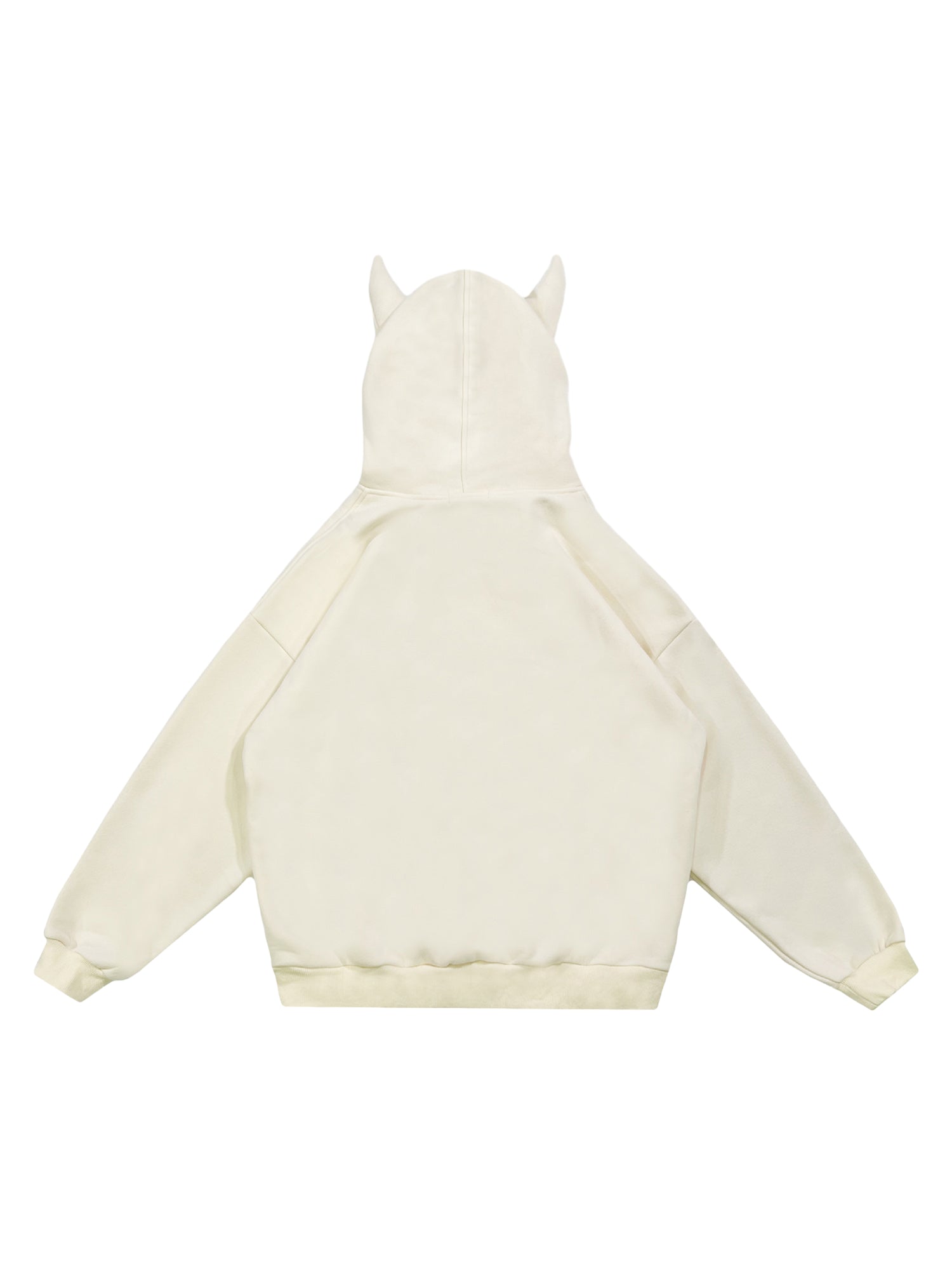 Letter Print Velvet Hooded Sweatshirt - 1879