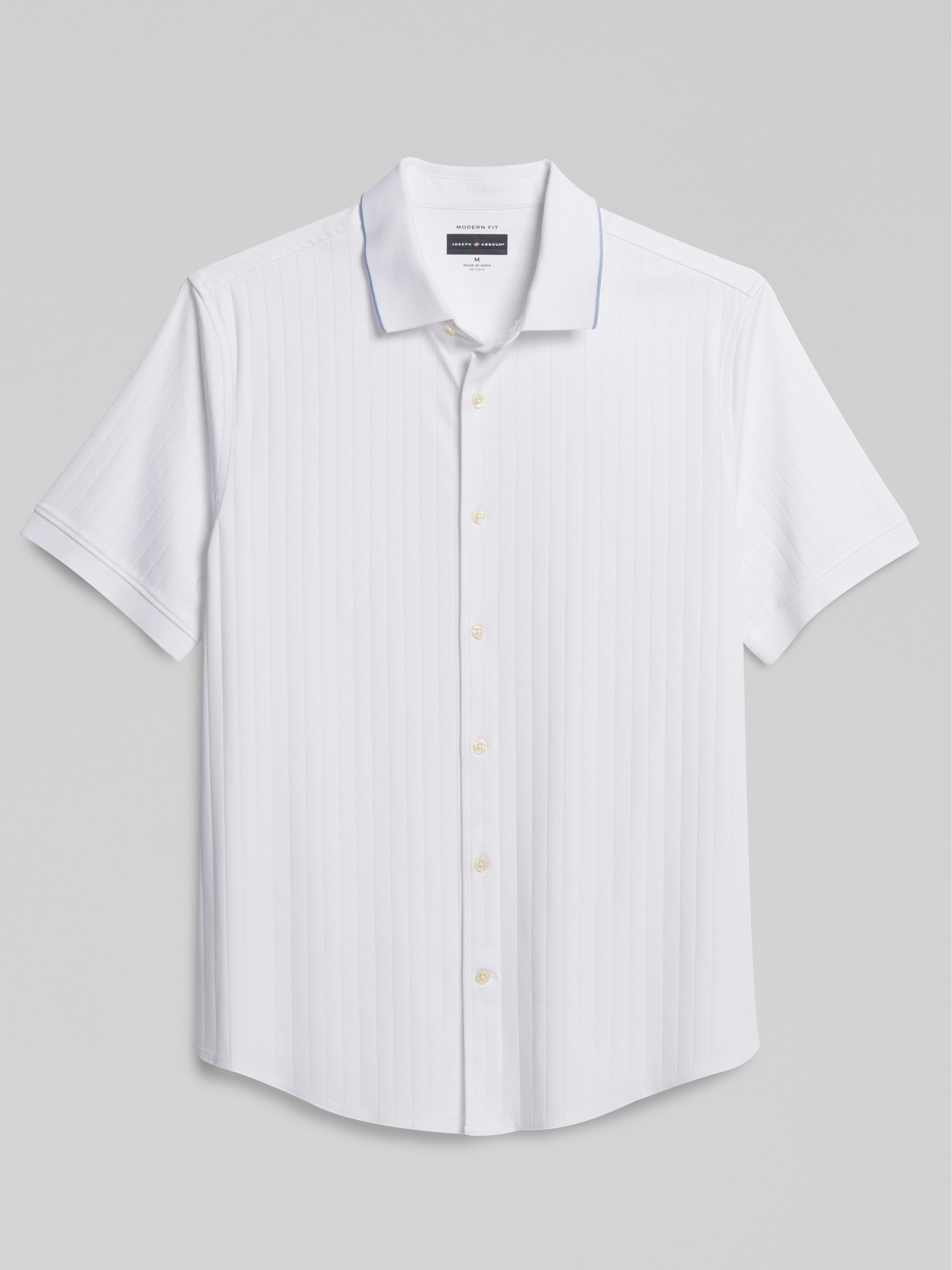 Joseph Abboud Modern Fit Breathable Short Sleeve Button Up Shirt
