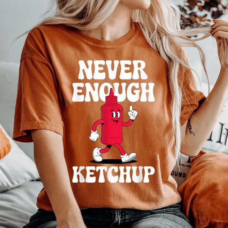 Retro Ketchup Boys Or Girls Women's Oversized Comfort T-Shirt