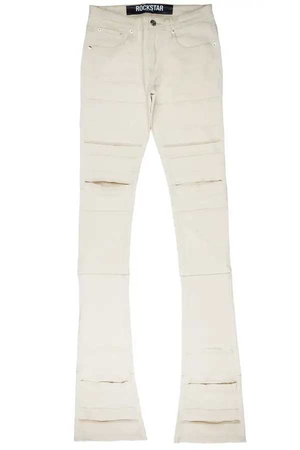 Cedar Sand Super Stacked Flare Jean