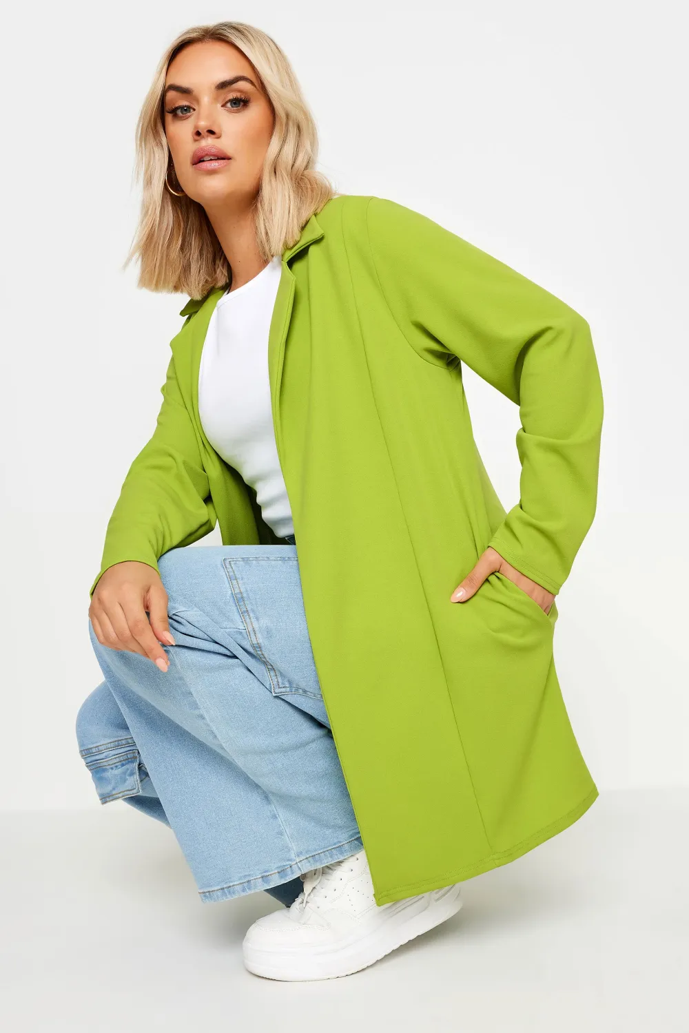 YOURS Curve Hot Pink Longline Blazer
